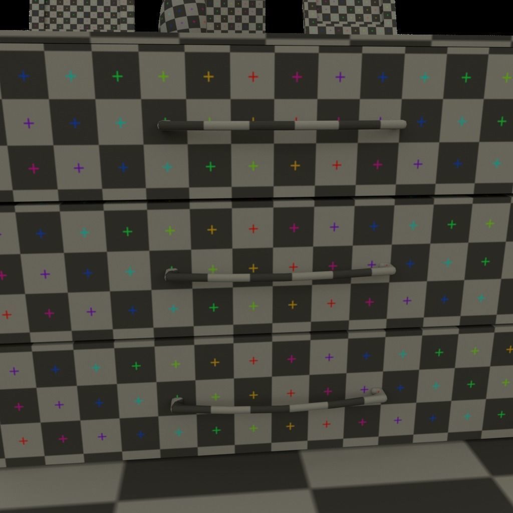 Drawers 4 with bonus objects 3D model_9