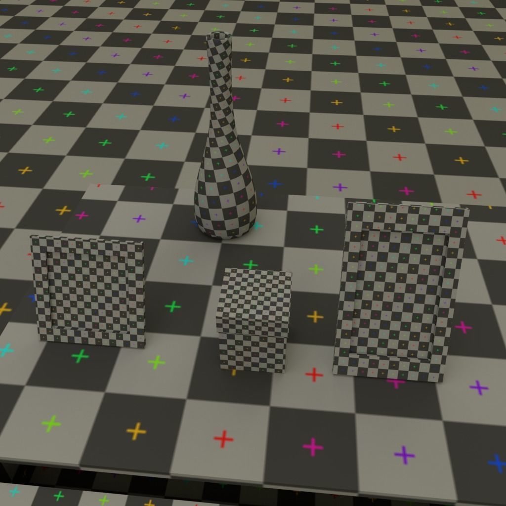 Drawers 4 with bonus objects 3D model_10