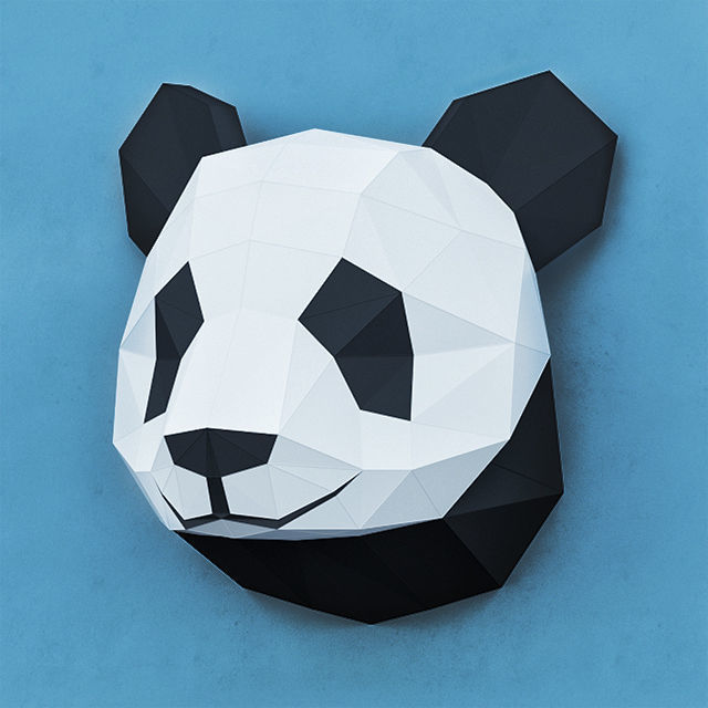  PANDAS PAPER HEAD 3D model_5