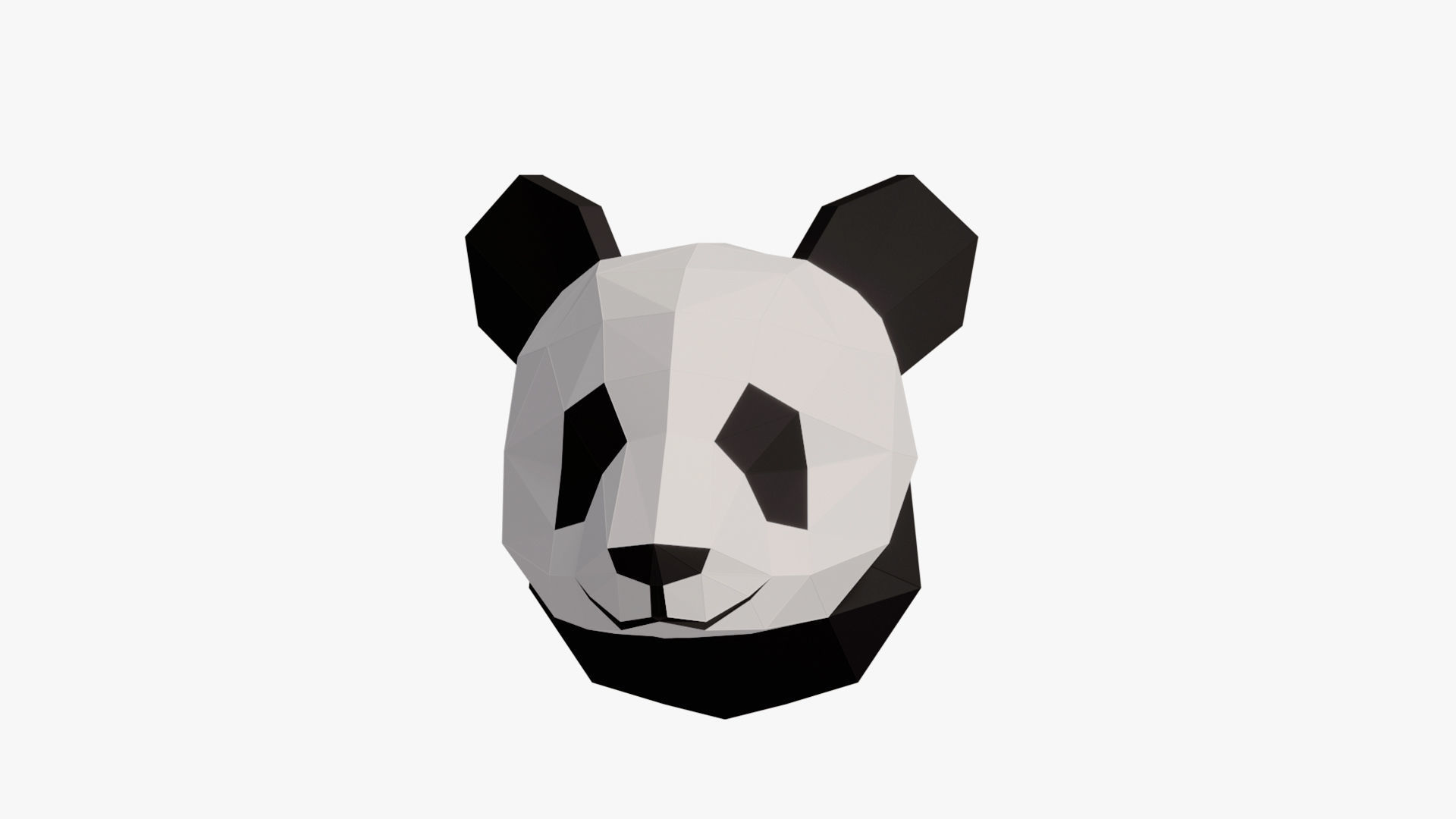  PANDAS PAPER HEAD 3D model_9