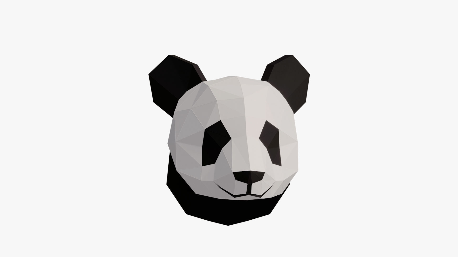  PANDAS PAPER HEAD 3D model_2