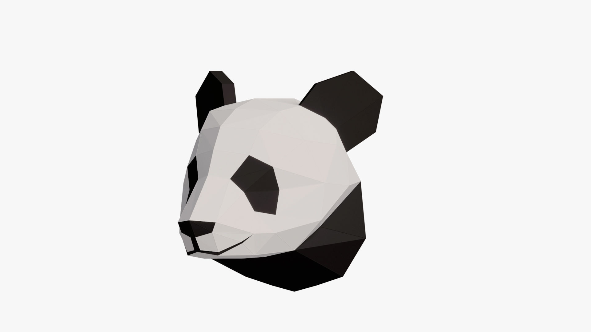  PANDAS PAPER HEAD 3D model_3
