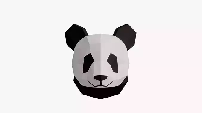  PANDAS PAPER HEAD 3D model