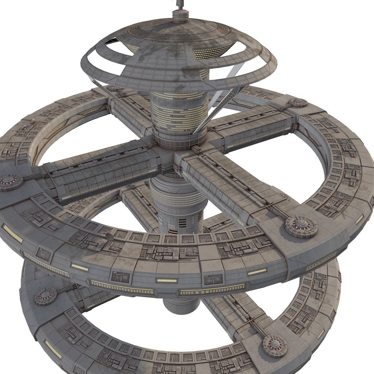 Space station  3D model_5