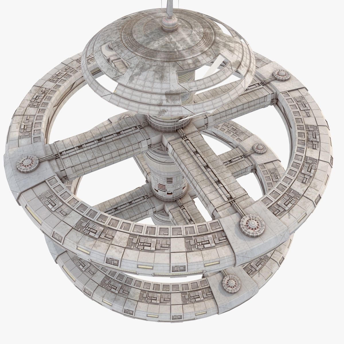 Space station  3D model_4