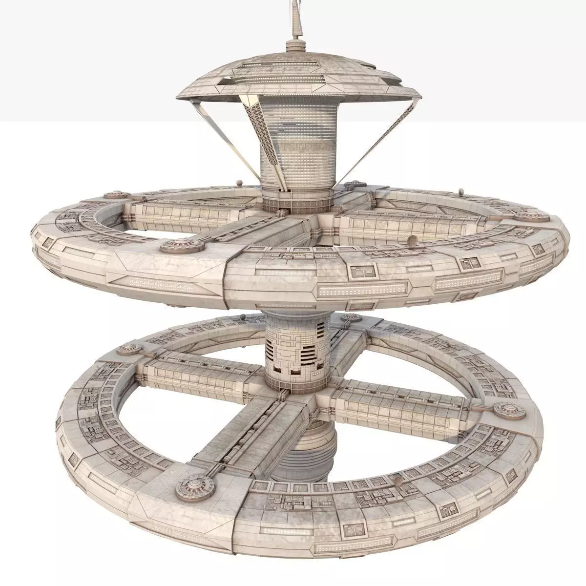 Space station  3D model_0