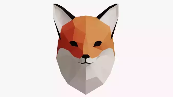FOX PAPER HEAD 3D model