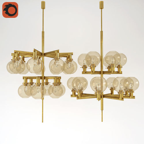 Pastoral chandelier 3D model