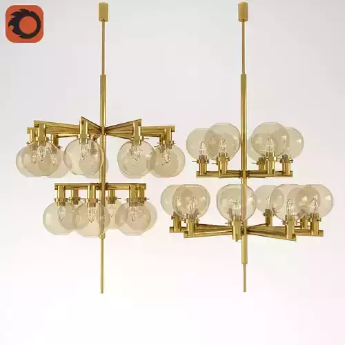 Pastoral chandelier 3D model