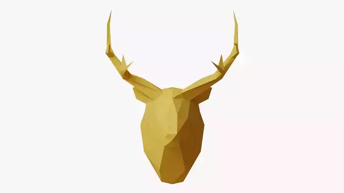DEER PAPER HEAD 3D model