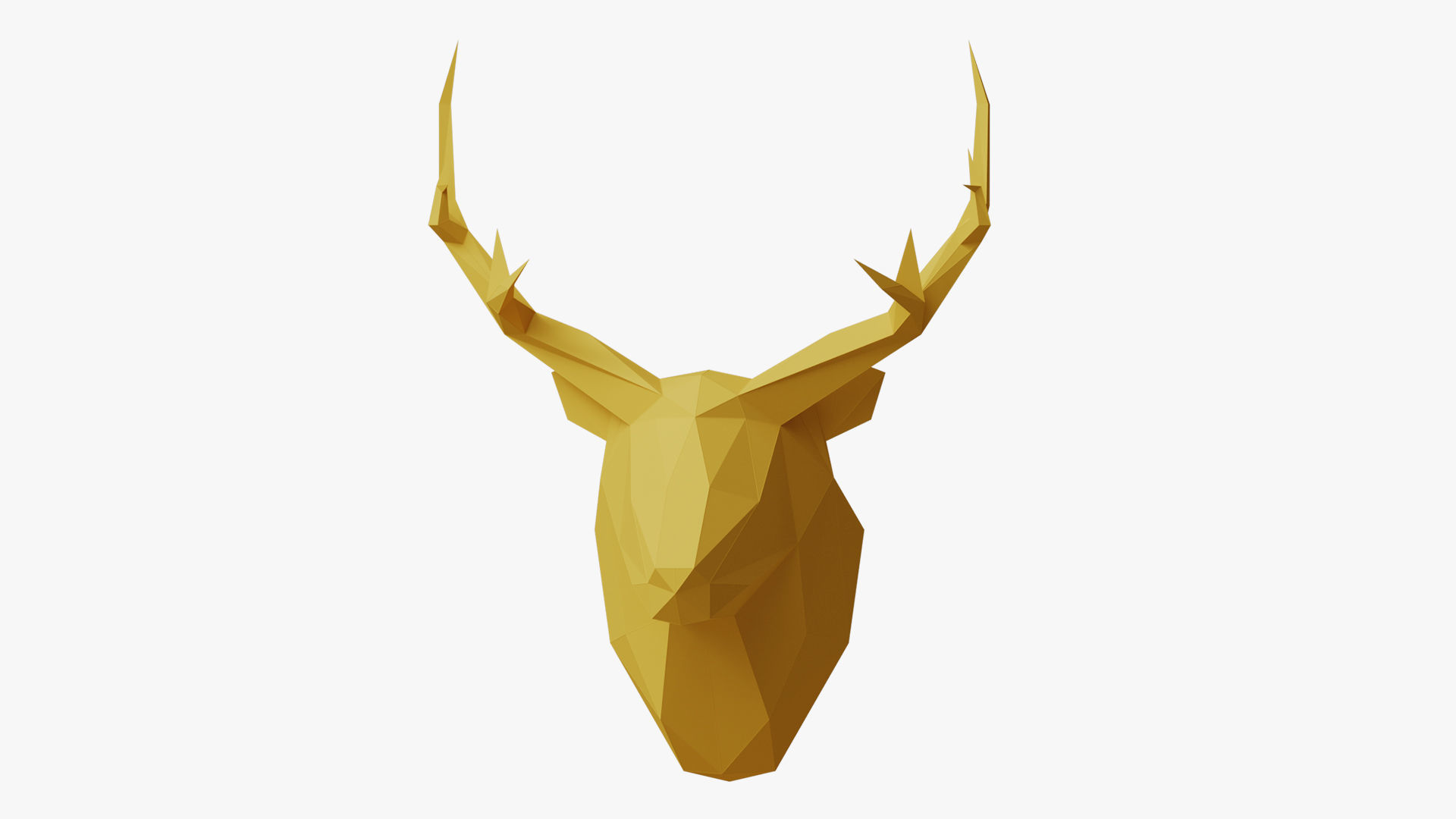 DEER PAPER HEAD 3D model_5