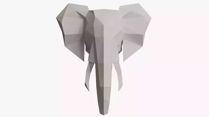 ELEPHANT PAPER HEAD 3D model