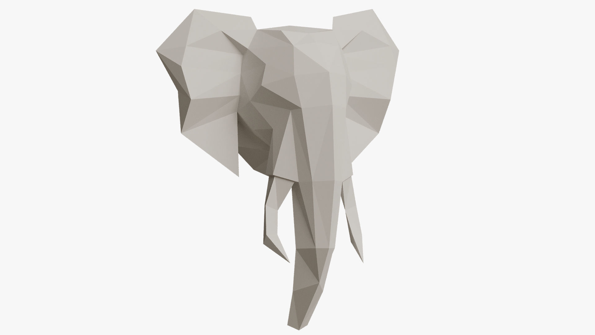 ELEPHANT PAPER HEAD 3D model_2