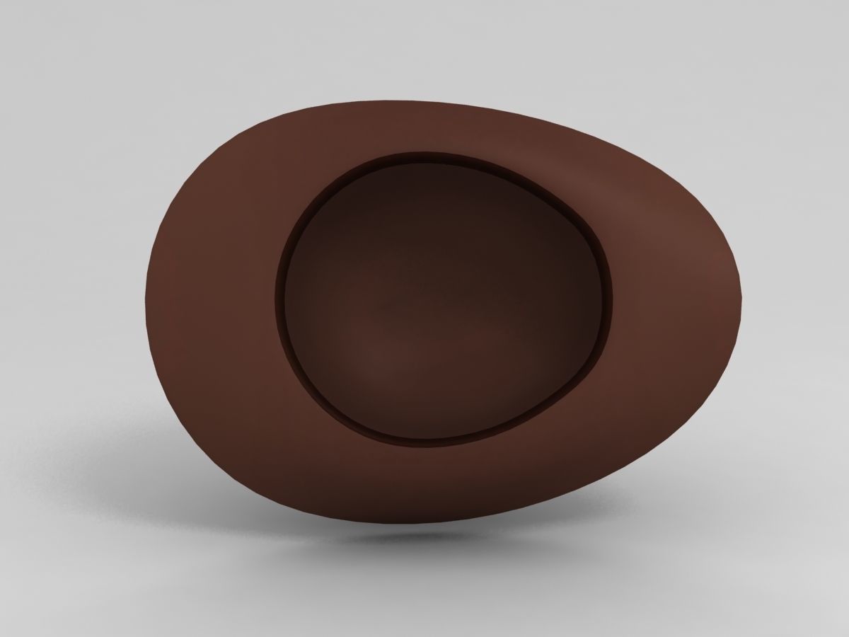 Cowboy Hat Low-poly 3D model_7