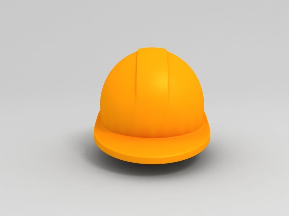 Engineer Helmet Low-poly 3D model_4