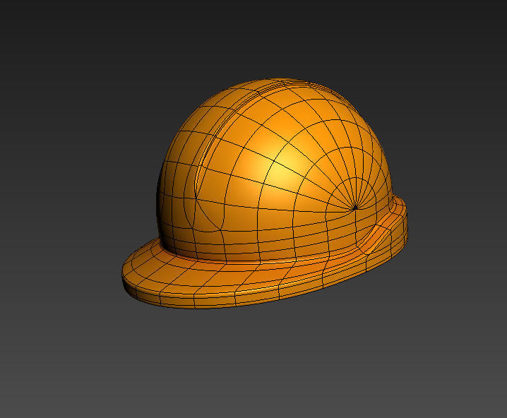 Engineer Helmet Low-poly 3D model_3