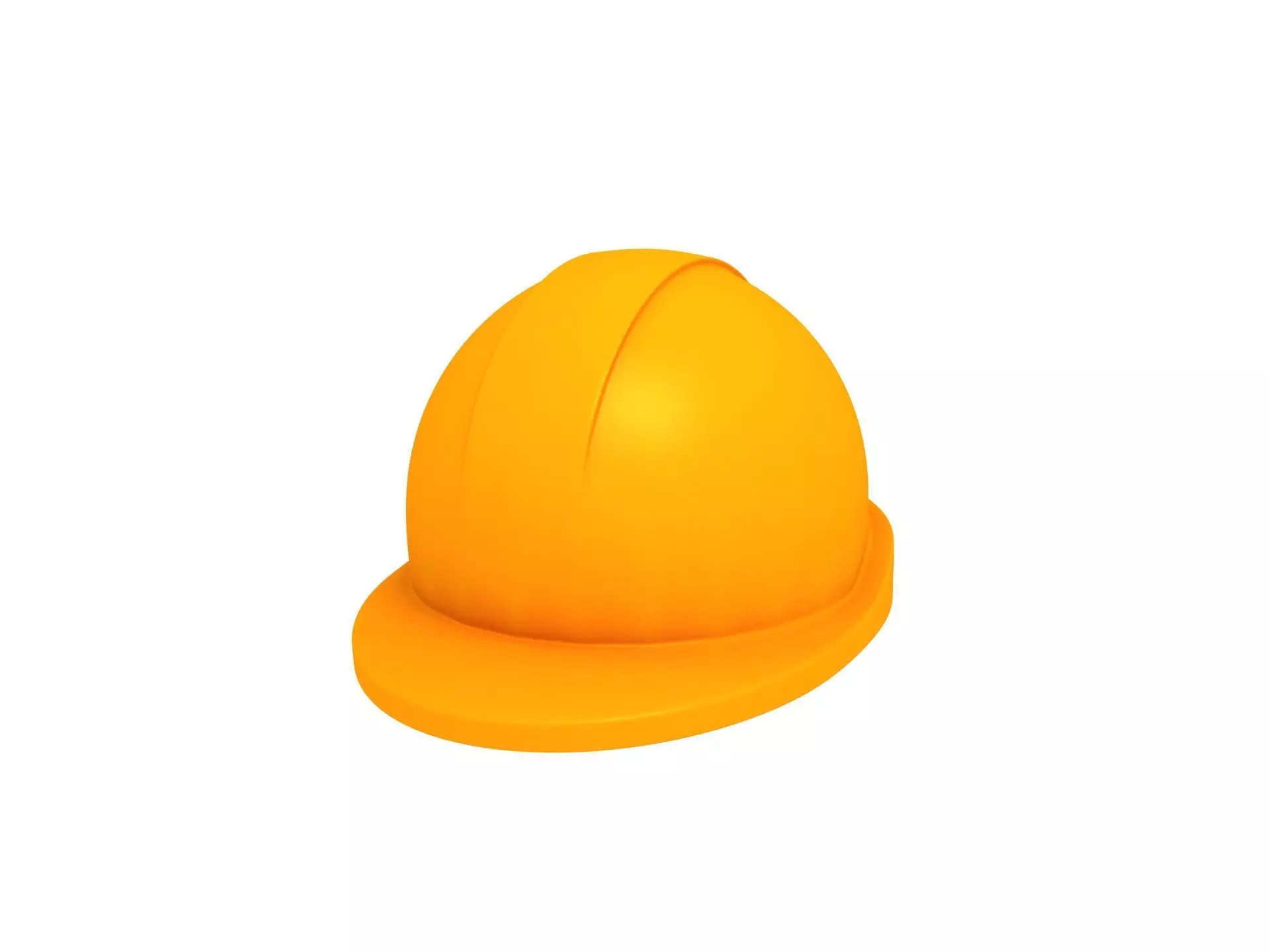 Engineer Helmet Low-poly 3D model_0