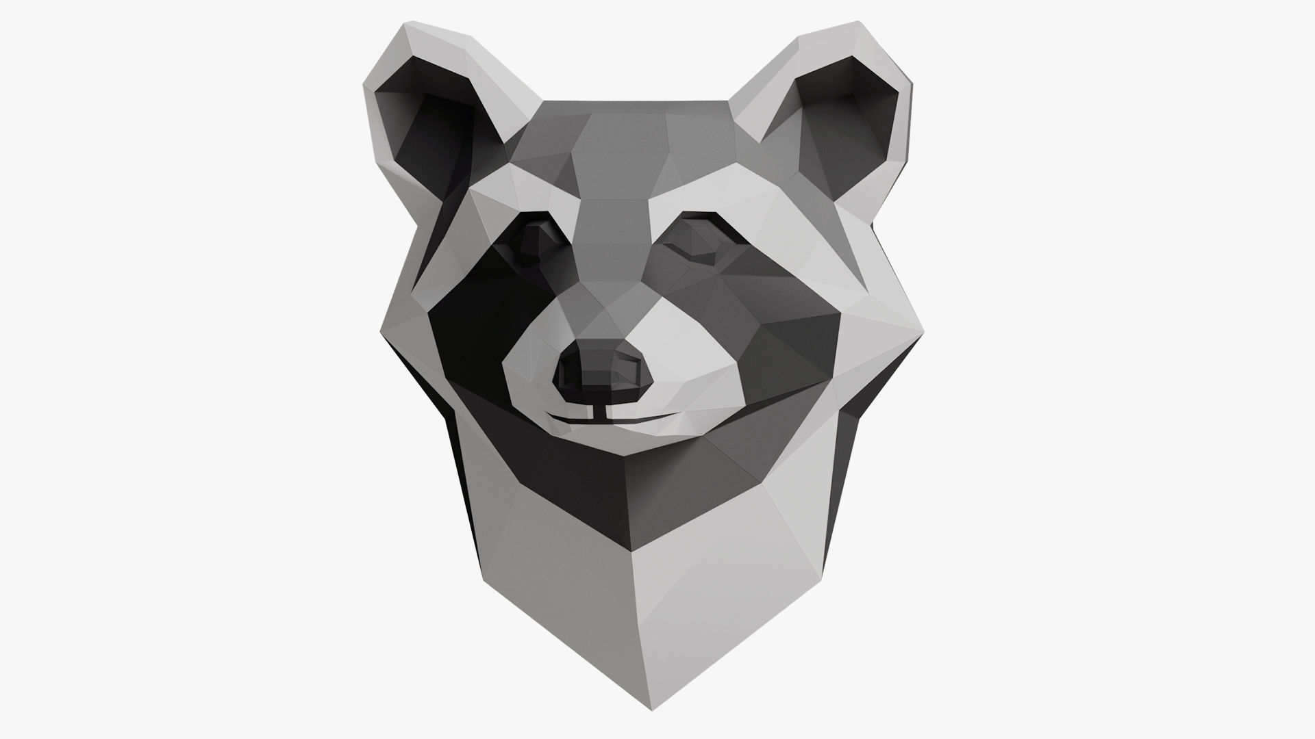 BADGER PAPER HEAD 3D model_4