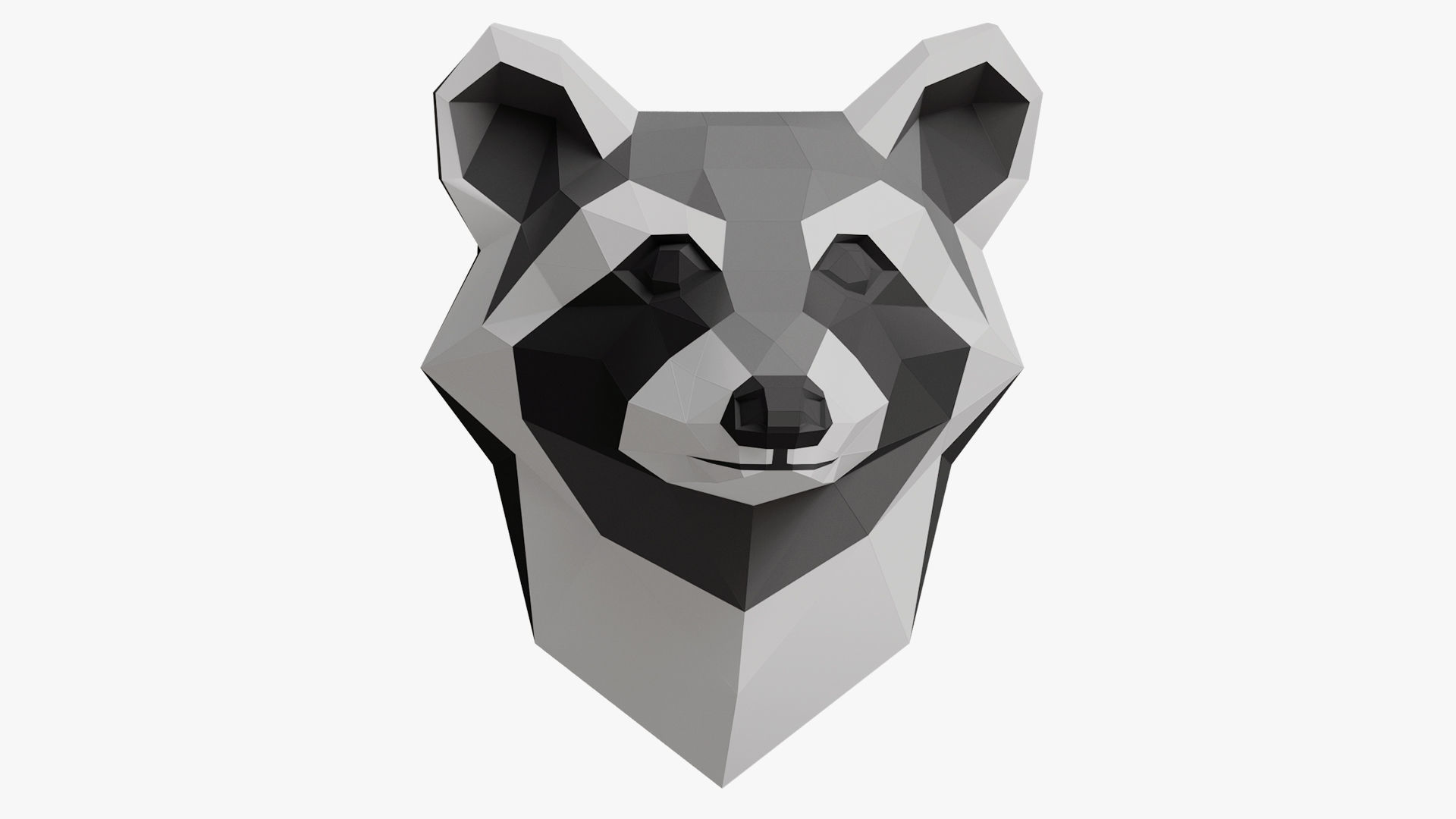 BADGER PAPER HEAD 3D model_1