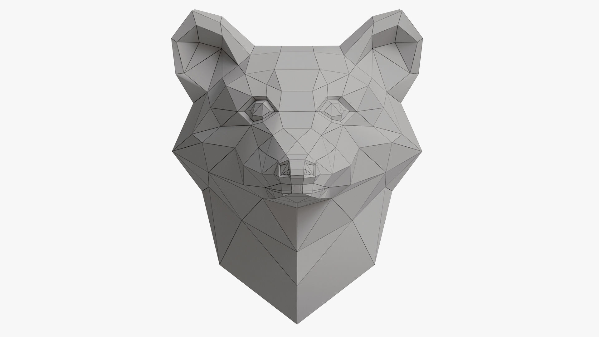 BADGER PAPER HEAD 3D model_5