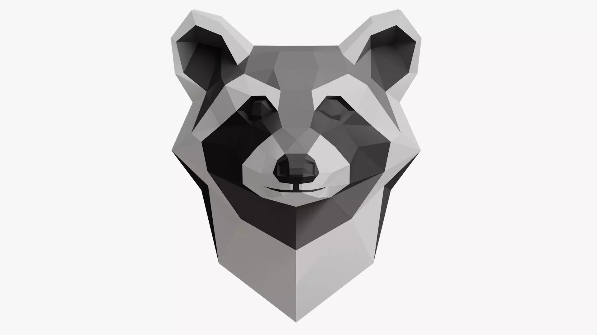 BADGER PAPER HEAD 3D model_0