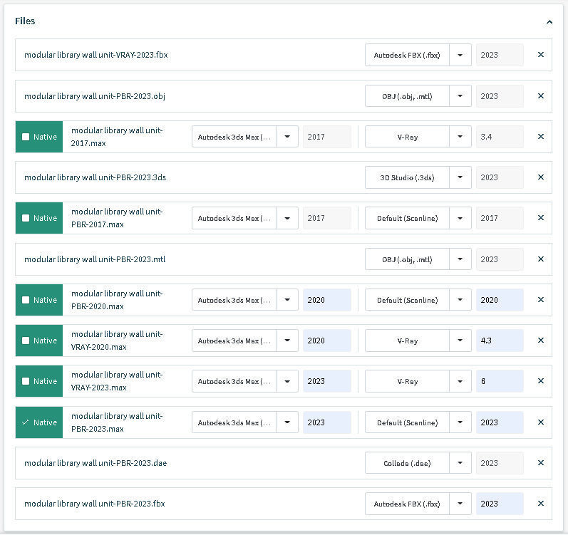 modular library wall unit 3D model_16