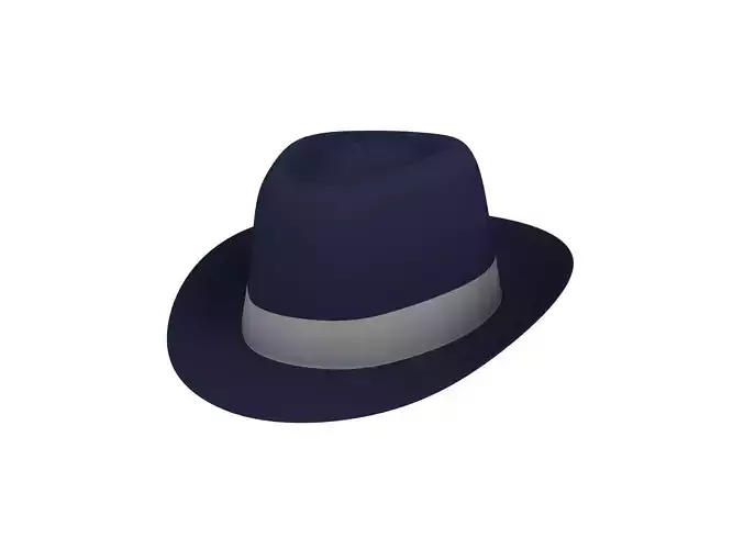 Hat Model fedora Low-poly 3D model