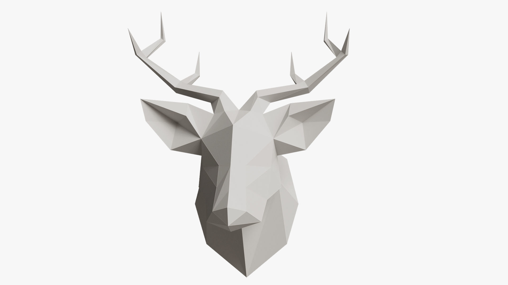 SMOLL DEER PAPER HEAD 3D model_3