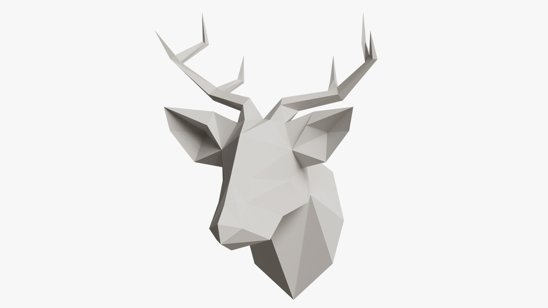 SMOLL DEER PAPER HEAD 3D model_2