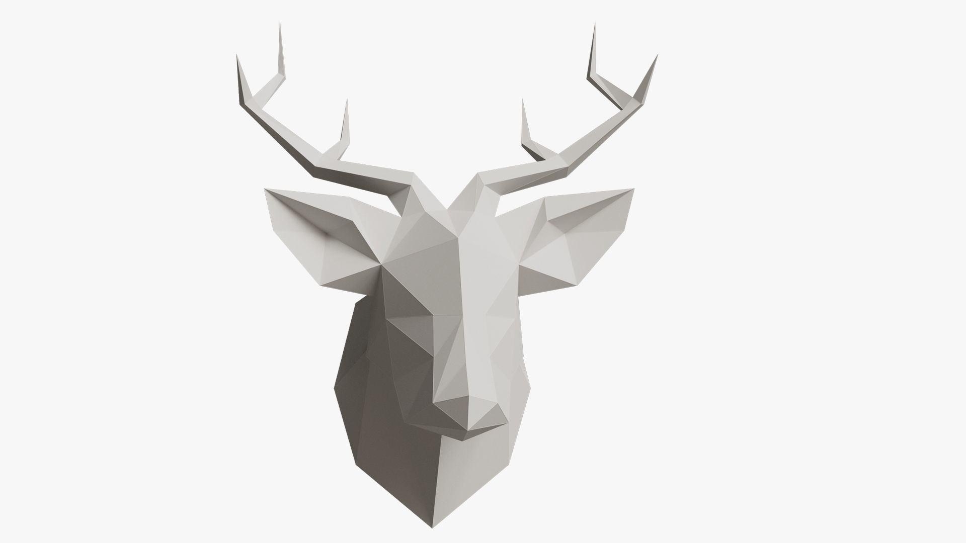 SMOLL DEER PAPER HEAD 3D model_1