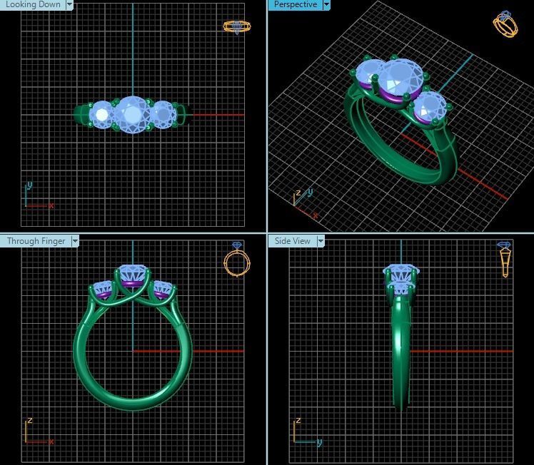 Ring T00699 3D print model_2