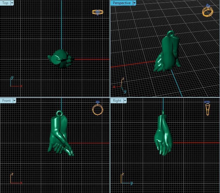 Pendant T00704 3D print model_2