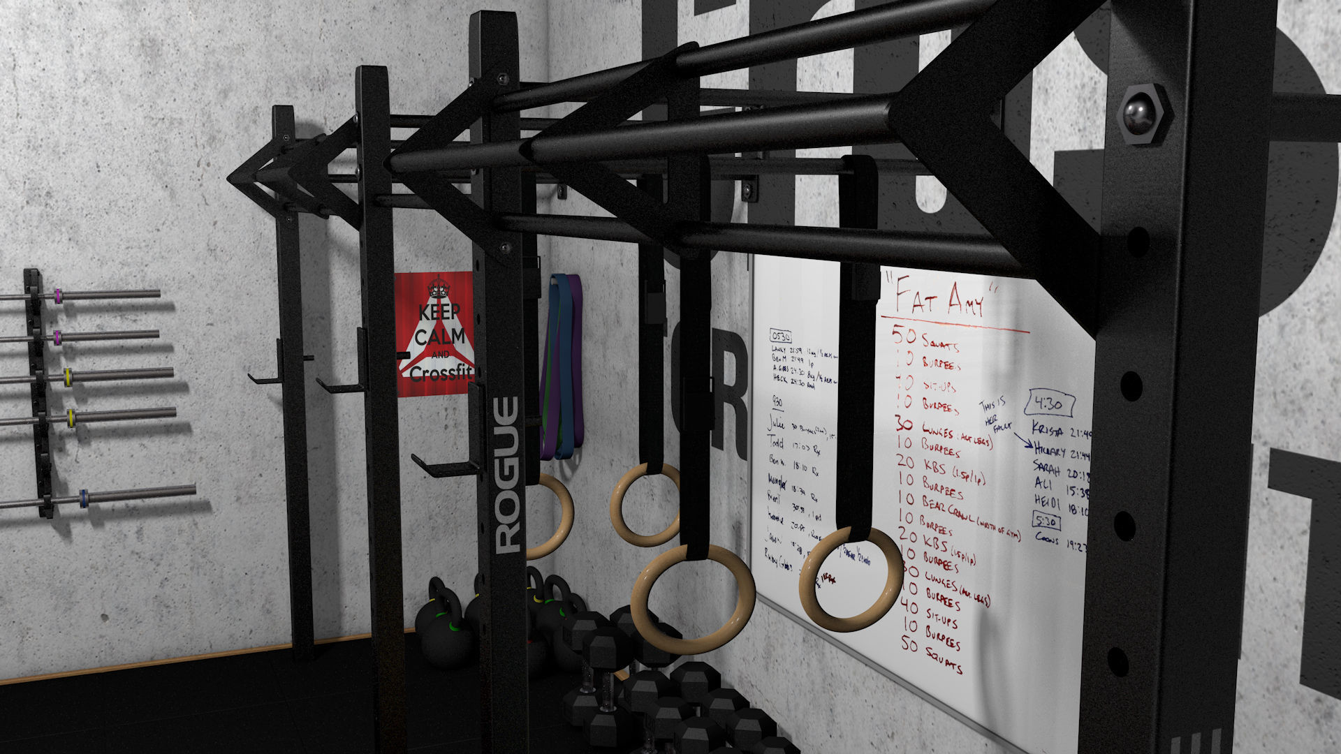 CROSSFIT gym 3D model_16