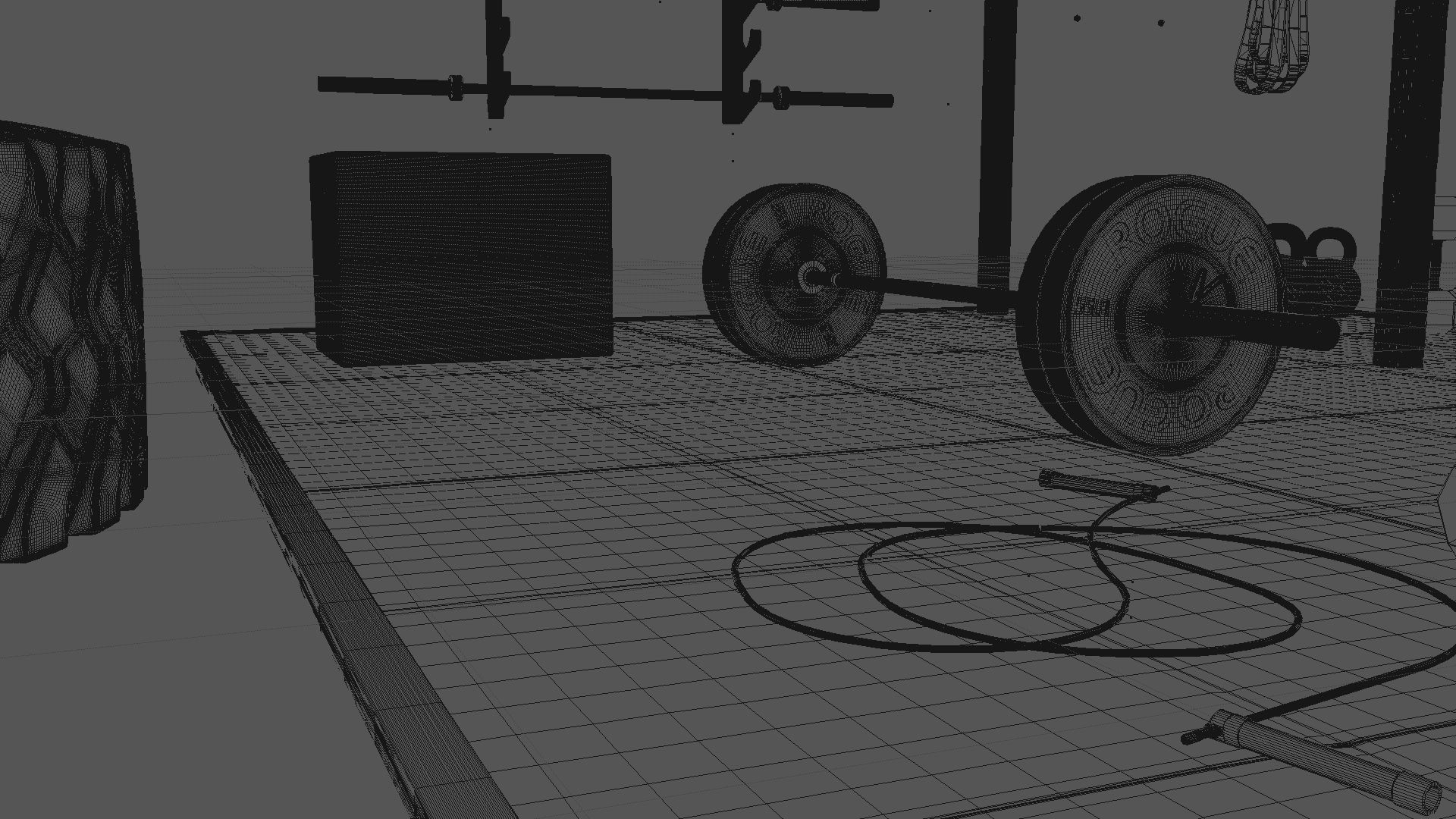 CROSSFIT gym 3D model_11