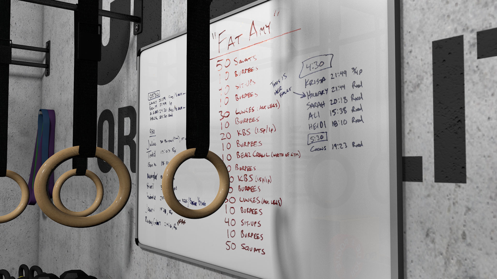 CROSSFIT gym 3D model_4