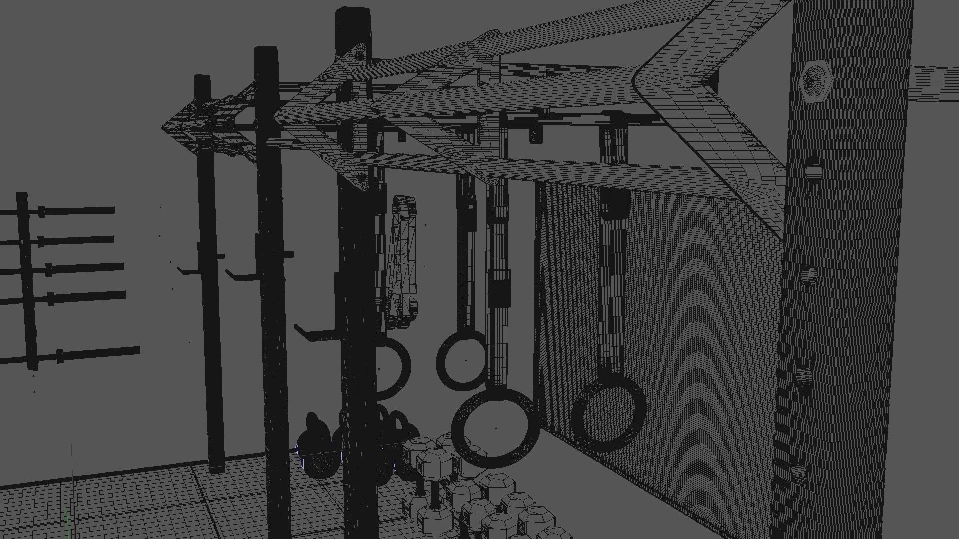 CROSSFIT gym 3D model_17