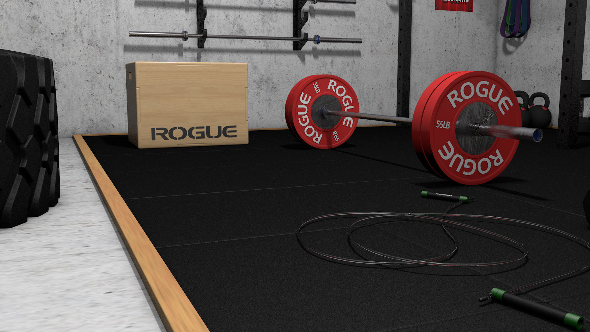 CROSSFIT gym 3D model_10