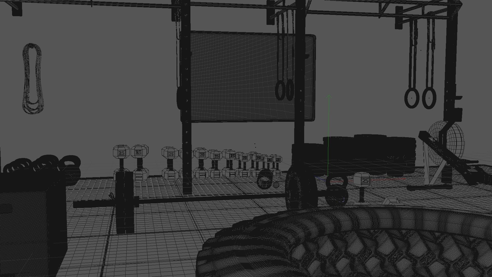 CROSSFIT gym 3D model_13
