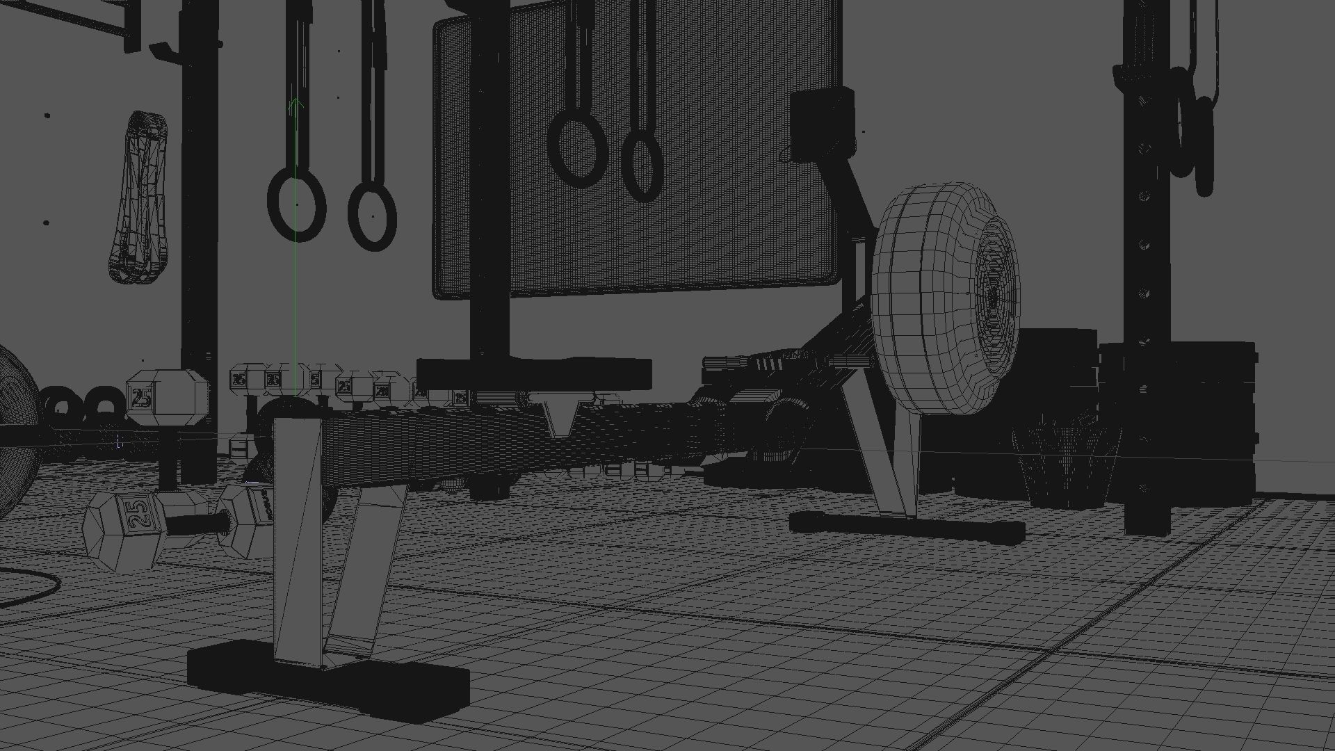 CROSSFIT gym 3D model_3