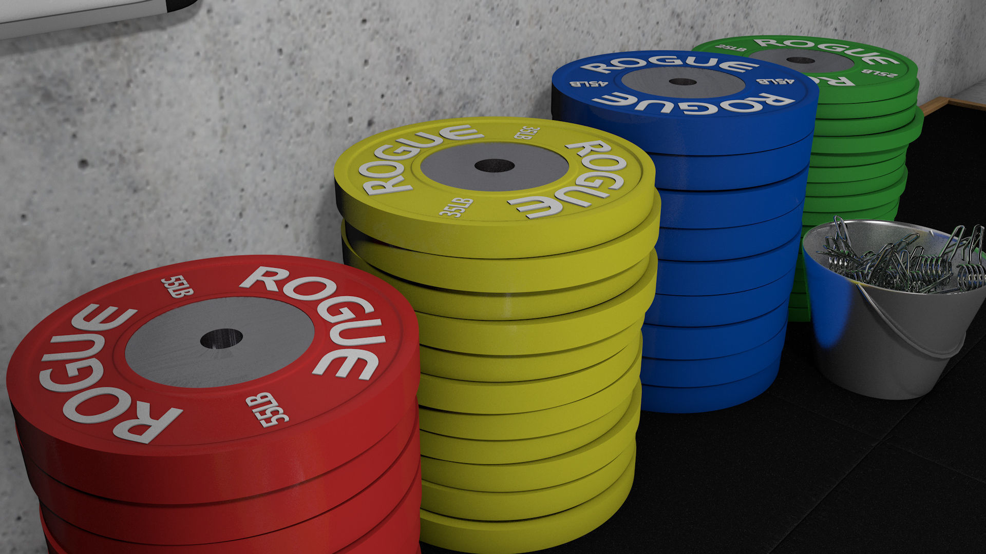 CROSSFIT gym 3D model_8