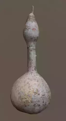 Pumpkin old bottle with handle