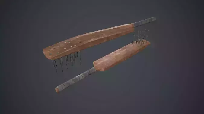 Cricket Bat Weapon With Metal Nails