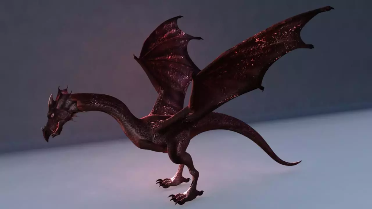 Dragon Model Low-poly 3D model_0