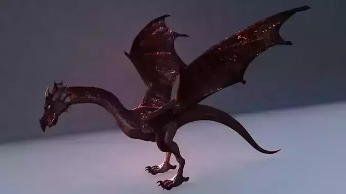 Dragon Model Low-poly 3D model