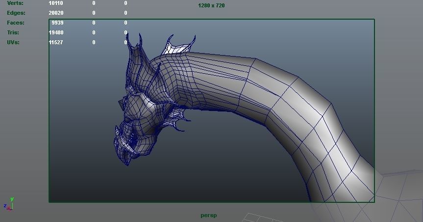 Dragon Model Low-poly 3D model_30