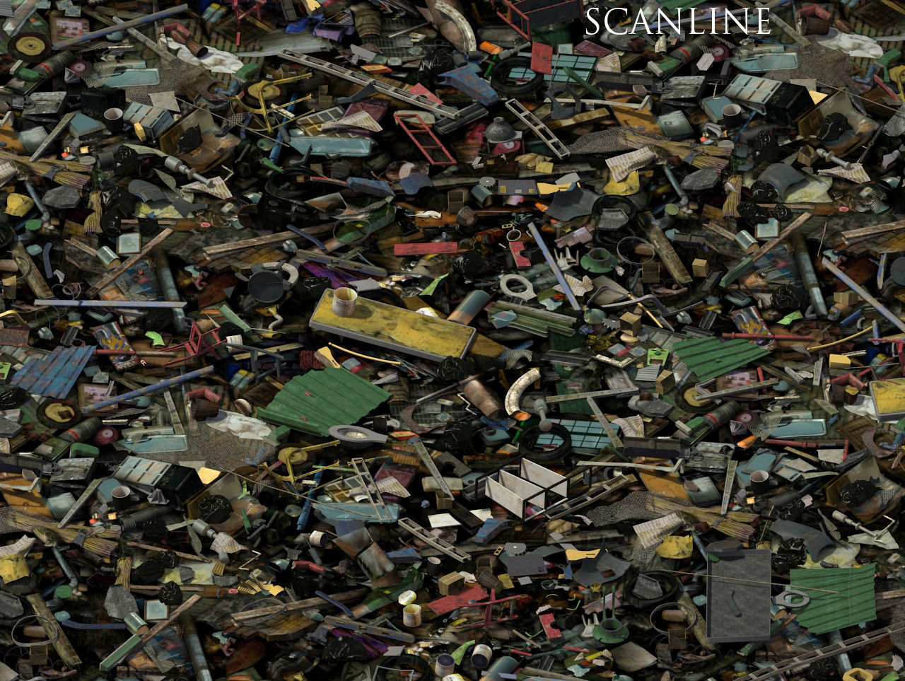 Garbage dump site 3D model_1
