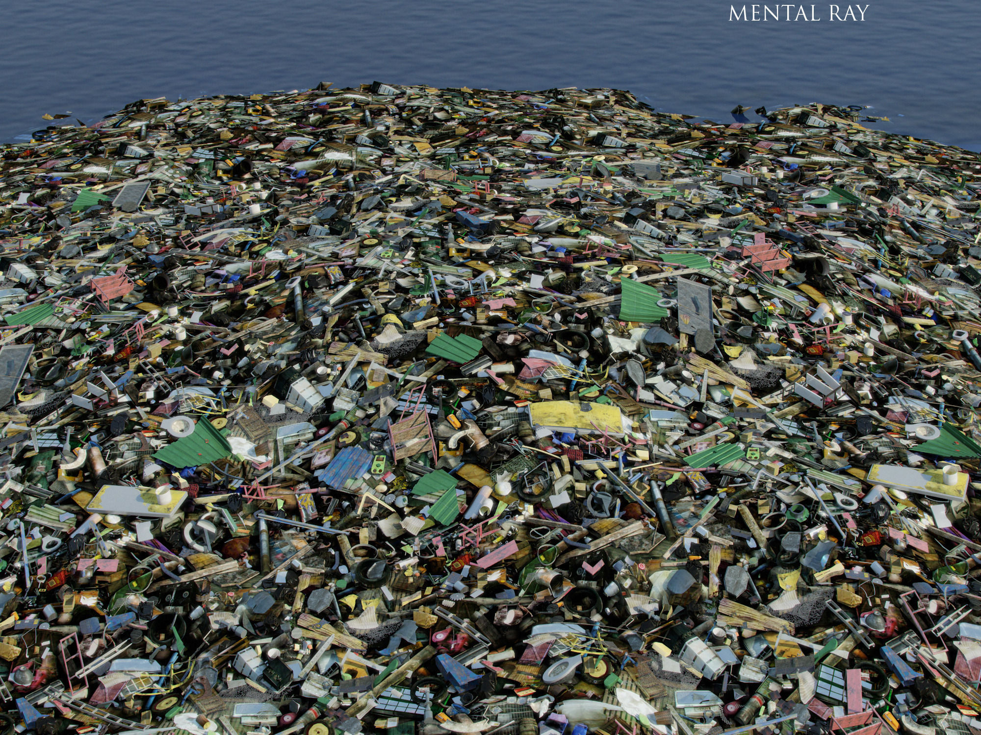 Garbage dump site 3D model_3
