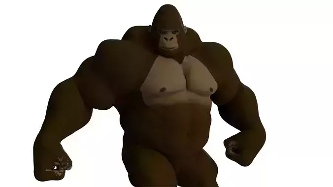 Cartoon Gorilla  3D model