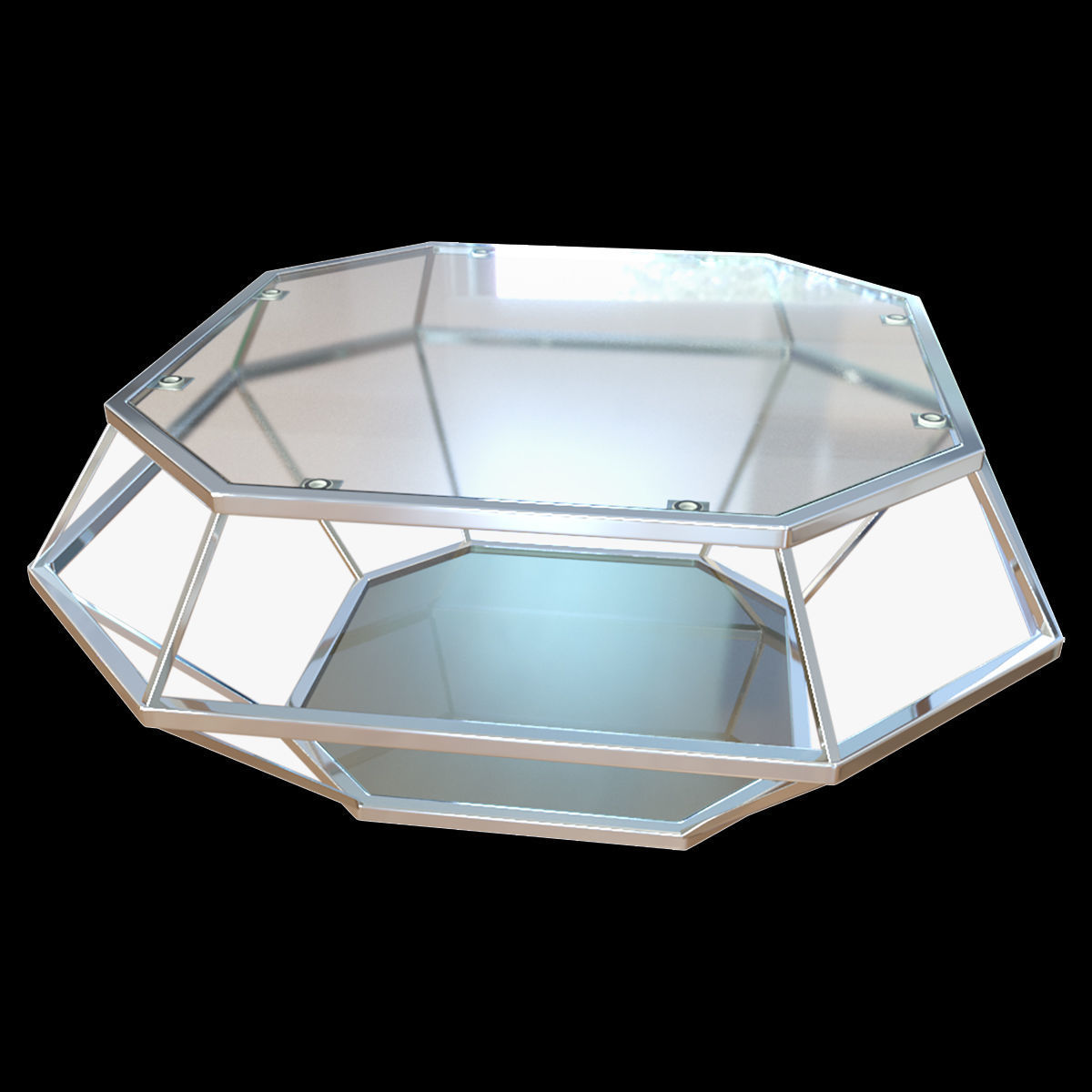 Coffee Table Diamanto Lareto 3D model_1
