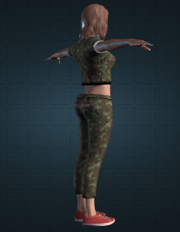 Ready Female Model Realistic 3D model_3
